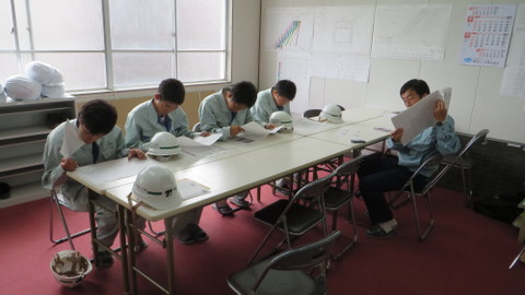 高松工芸高校建築科のインターンシップ (2015年)