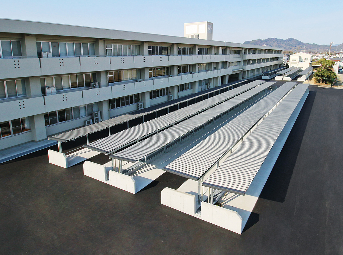 高松南高校駐輪場改築工事